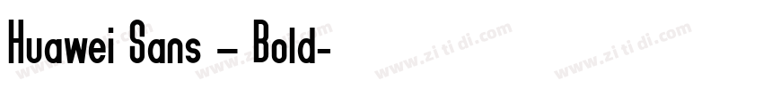 Huawei Sans – Bold字体转换